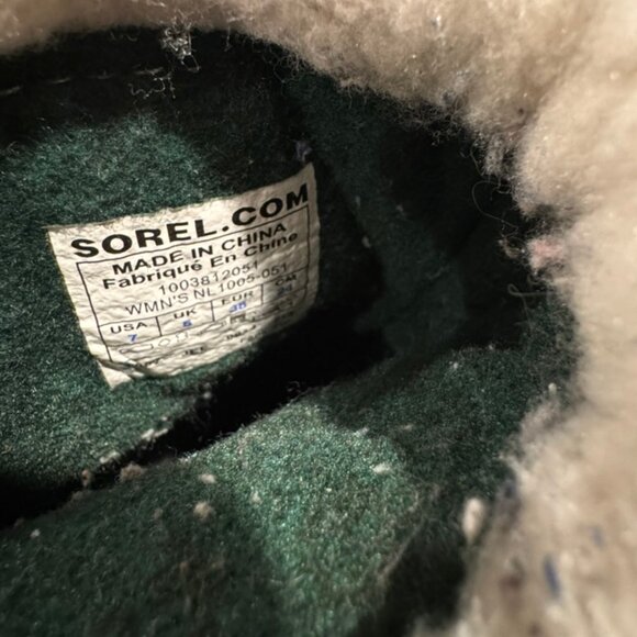 Sorel Caribou Winter Boots | Waterproof Suede & Nylon | Women’s Size 7 | EUC - Picture 6 of 10